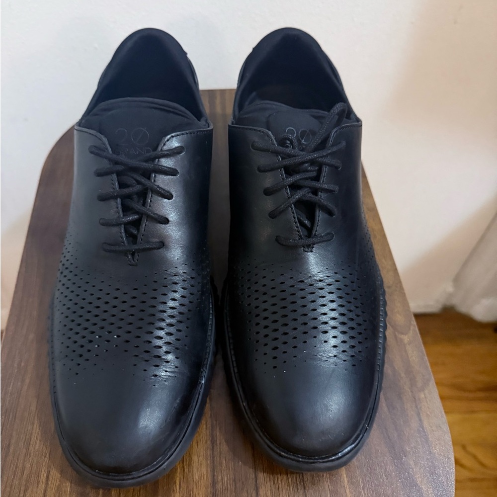 Double Zero Black Perforated Derbys - image 4
